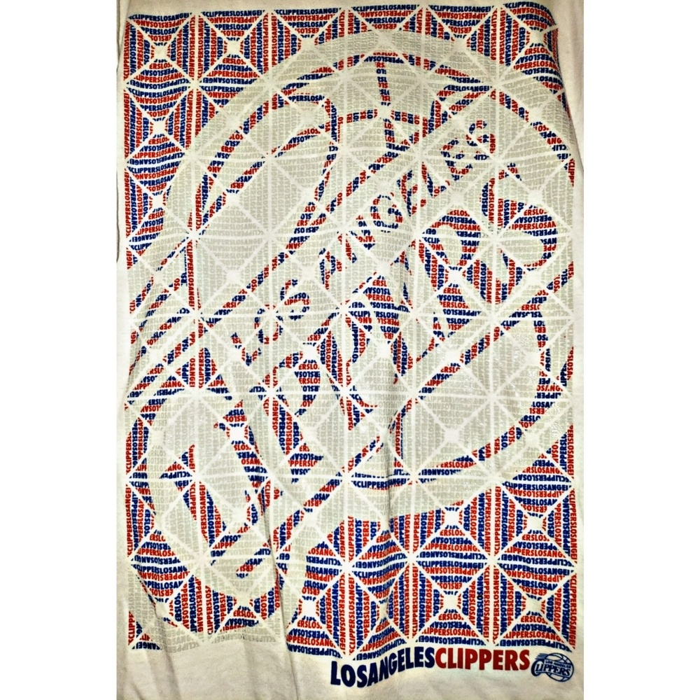 🚨 LA Clippers White UNK Tee Shirt Size Large